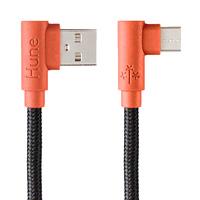 CABLE MICRO USB TIPO C HUNE HIEDRA SUSTENTABLE TRENZADO CARGA RAPIDA Y DATOS 90ª  1.2M (CORTEZA) CABLE MICRO USB TIPO C HUNE HIEDRA SUSTENTABLE TRENZADO CARGA RAPIDA Y DATOS 90ª  1.2M (CORTEZA)